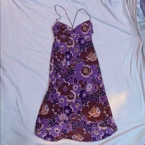 Purple Floral Dress